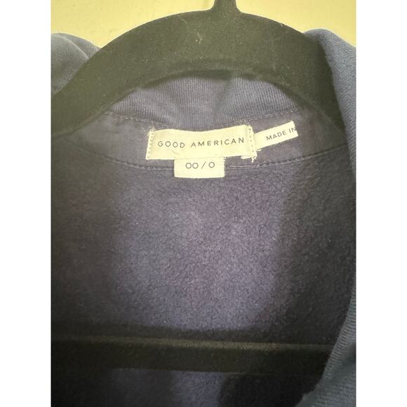 NWT Good American Longline Shacket in Ink Blue SZ 00/0 - Picture 2 of 5